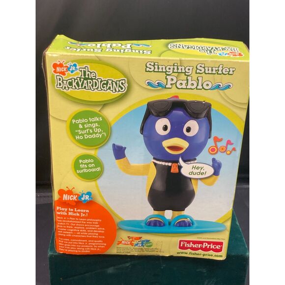 Singing Surfer Pablo Backyardigans NEW Talking NIB NRFB 2006 Fisher Price - Picture 4 of 4